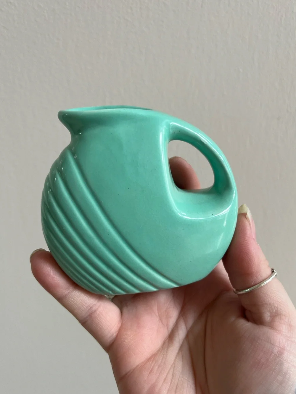 Vintage cantinaware ceramic creamer